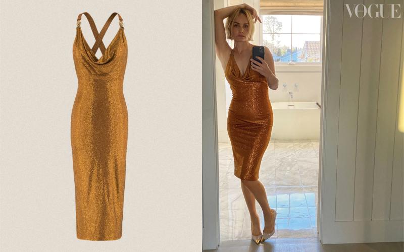 Amber Valetta / Versace Cocktail Dress - 30 March, Los Angeles