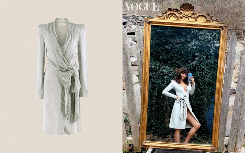 Helena Christensen / Christian Dior Wrap Dress - 12 April, Upstate New York