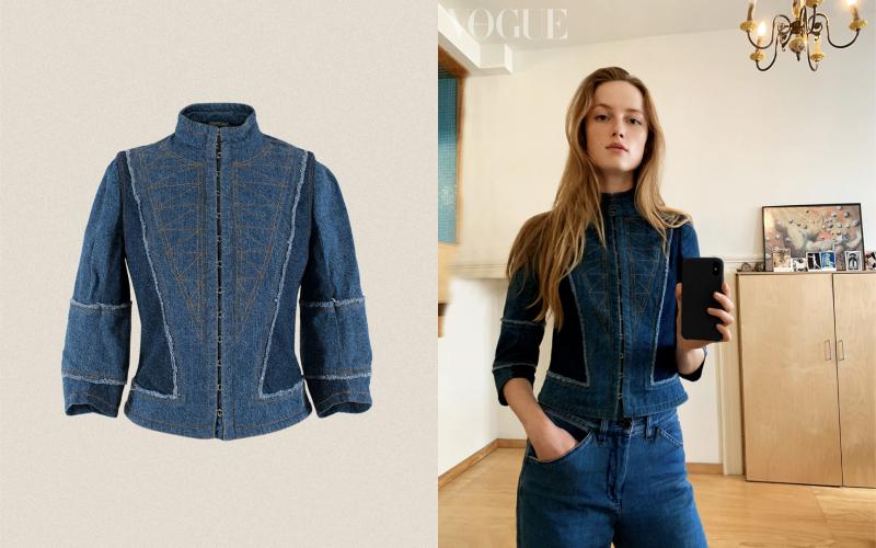 Rianne van Rompaey / Alexander McQueen Denim Jacket 1 April, Amsterdam