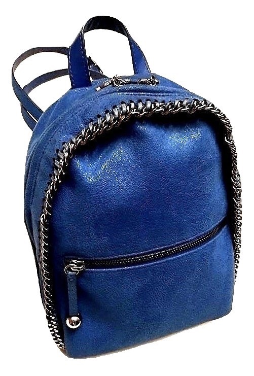Preowned Stella McCartney Falabella Blue Mini Backpack Size M leather