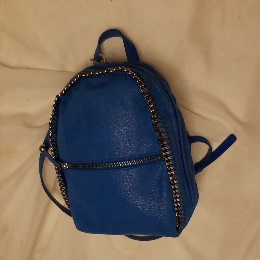 Preowned Stella McCartney Falabella Blue Mini Backpack Size M leather 8
