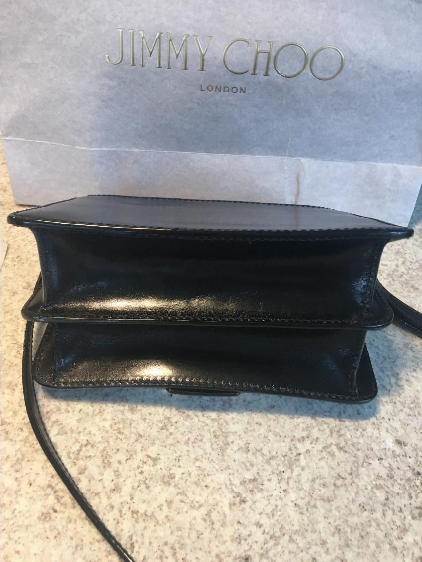 Jimmy Choo Madeline Shoulder Bag Size M Black leather 4