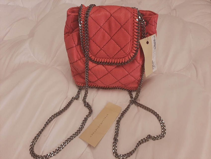 Stella McCartney Red Mini Falabella Backpack Size S leather 4