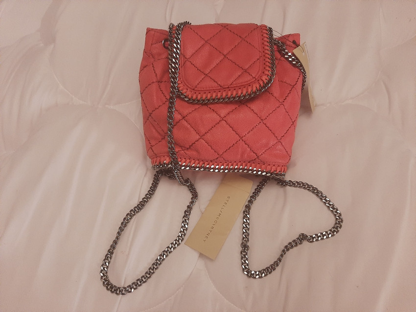 Stella McCartney Red Mini Falabella Backpack Size S leather 5
