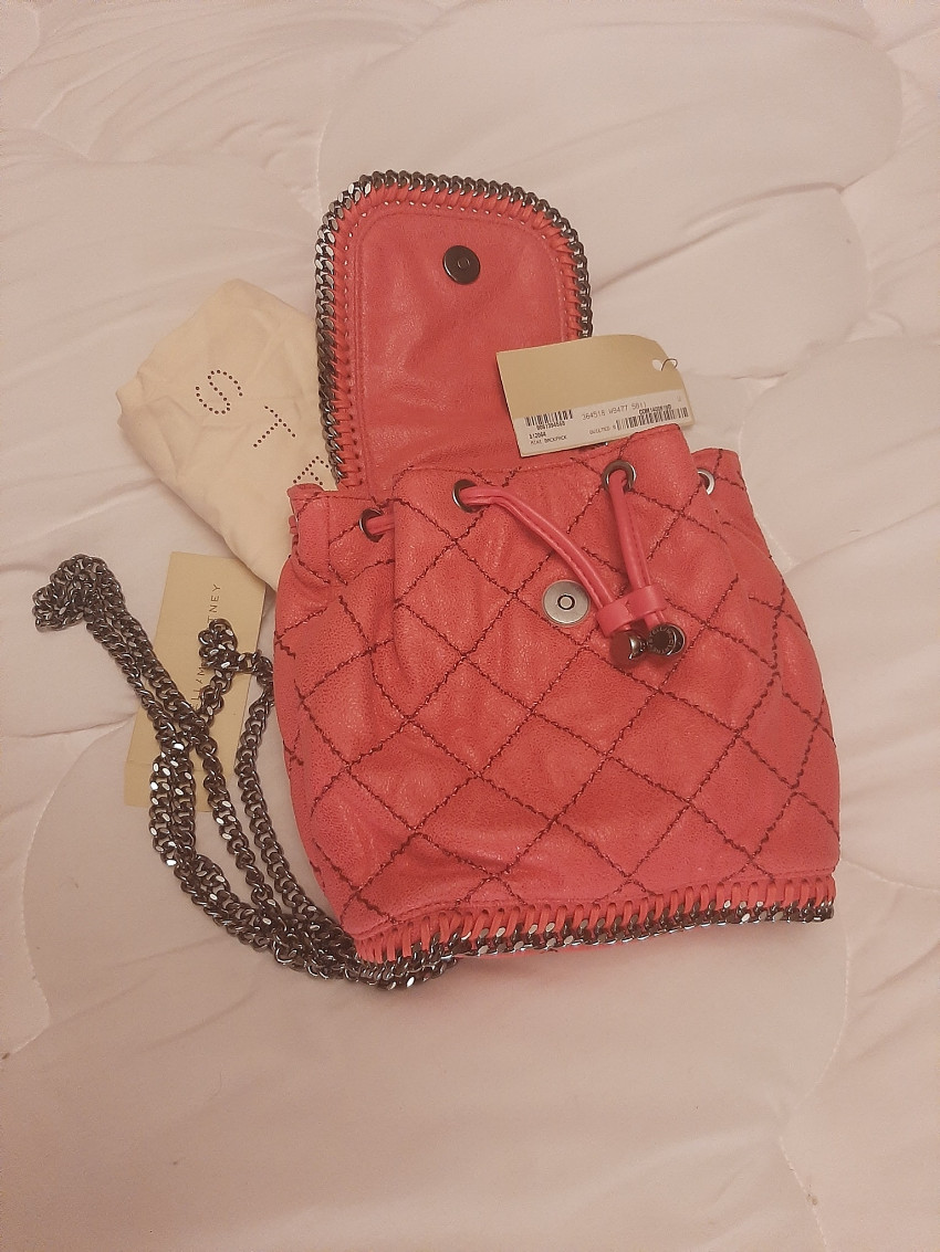 Stella McCartney Red Mini Falabella Backpack Size S leather 6
