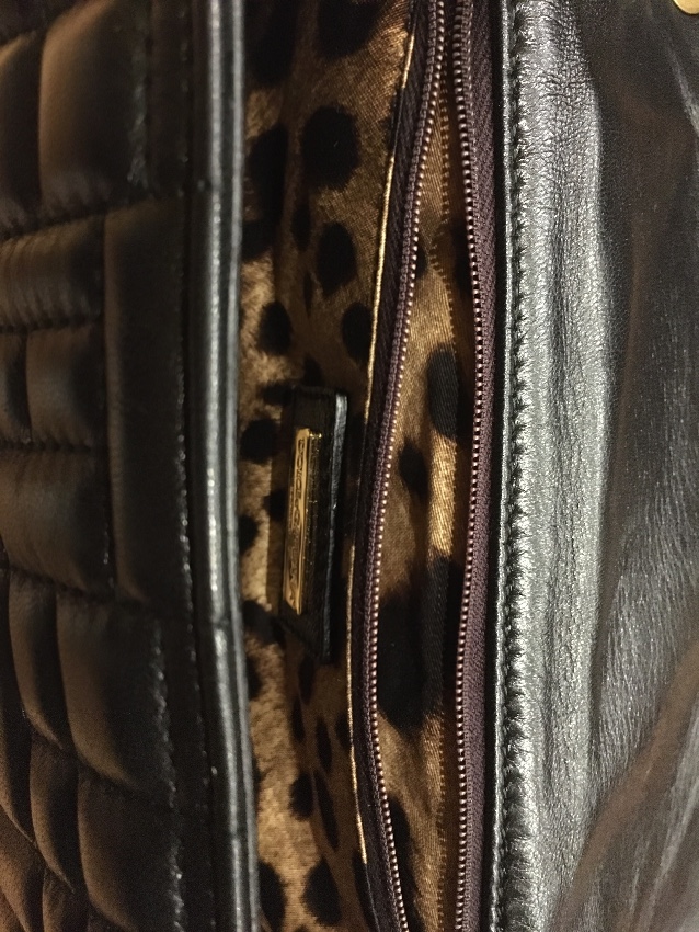 Dolce & Gabbana Black Quilted Leather Shoulder Bag Size M 6