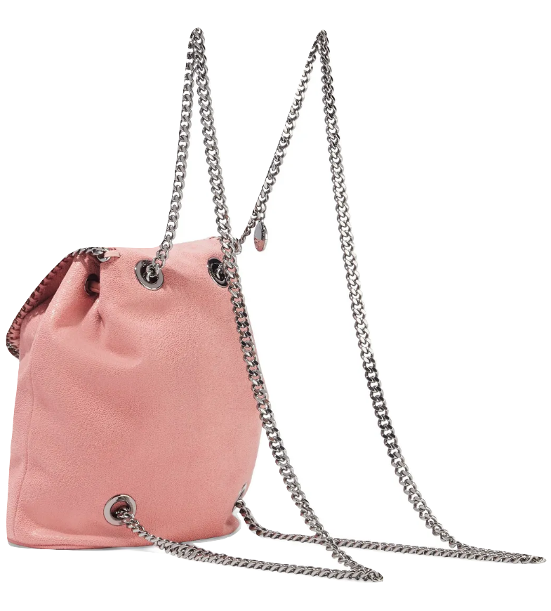 Stella McCartney Pink Faux Leather Falabella Backpack Size S 2