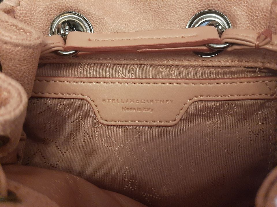 Stella McCartney Pink Faux Leather Falabella Backpack Size S 8