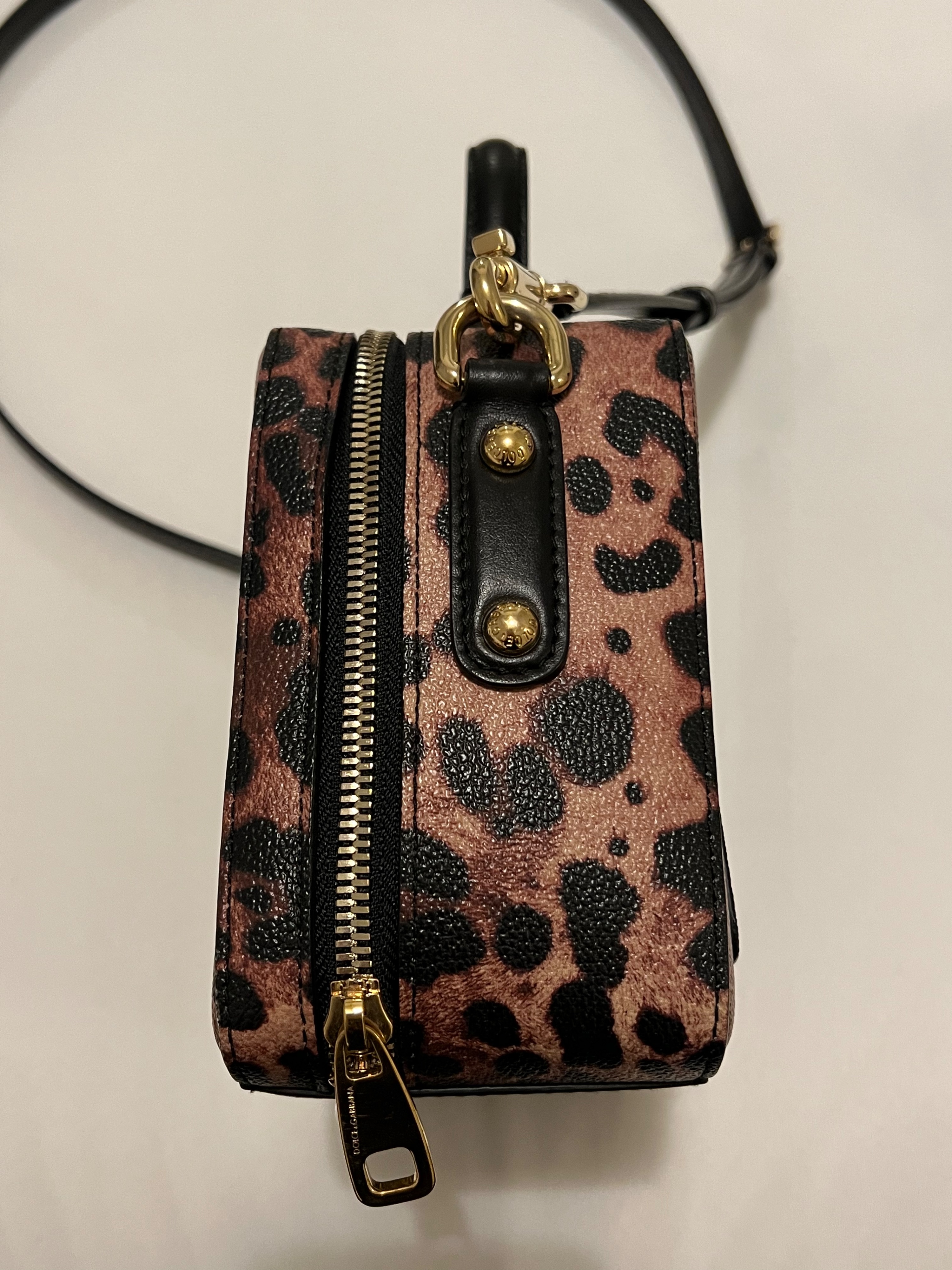 Dolce & Gabbana Leopard Print Dauphine Box Bag leather 4