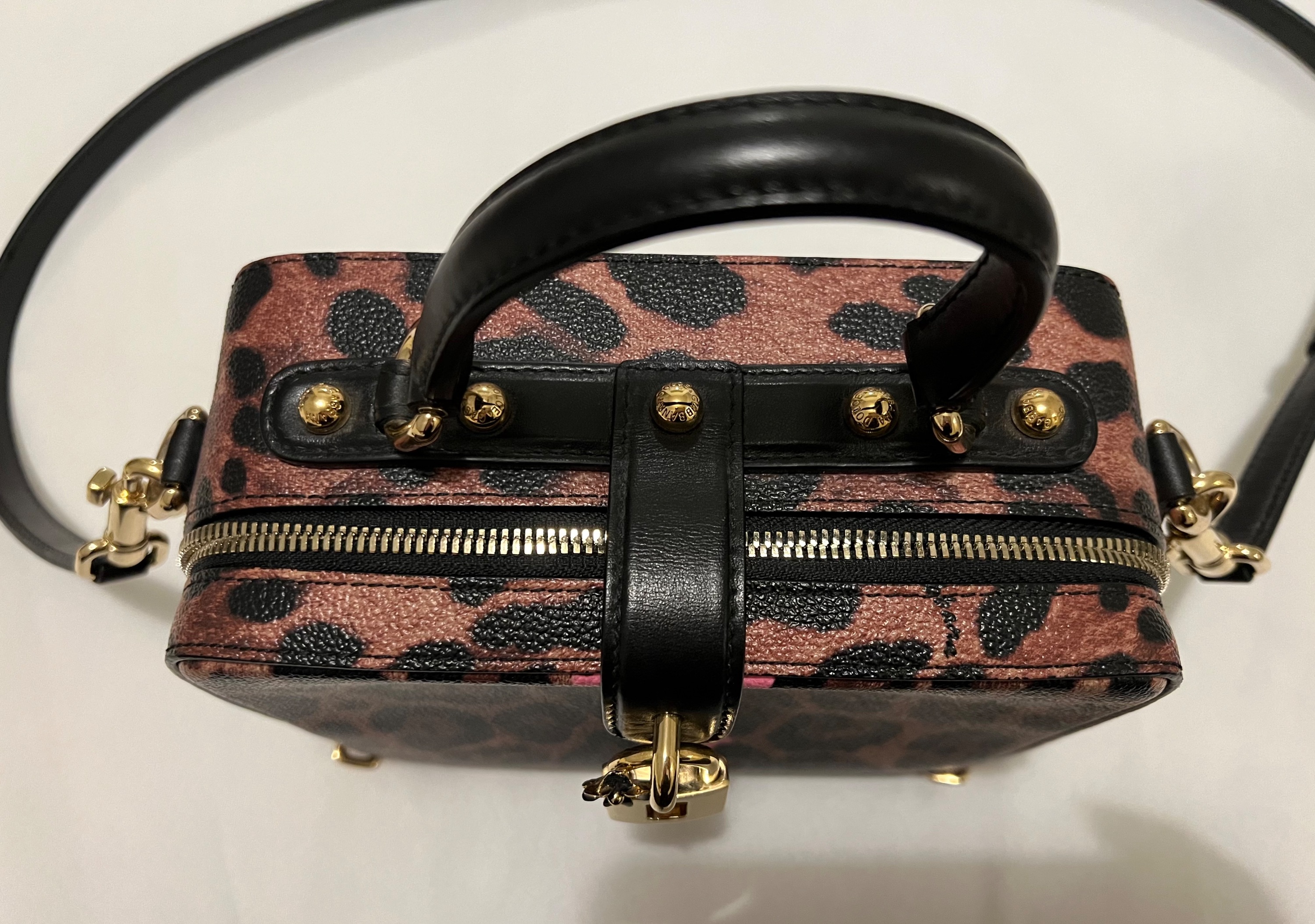 Dolce & Gabbana Leopard Print Dauphine Box Bag leather 7