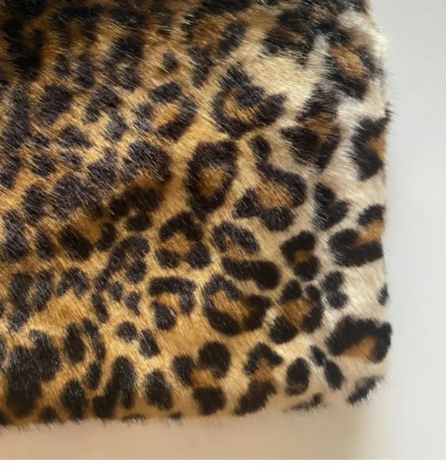 Dolce & Gabbana Leaopard Faux Fur Cleo Shoulder Bag Brown 5
