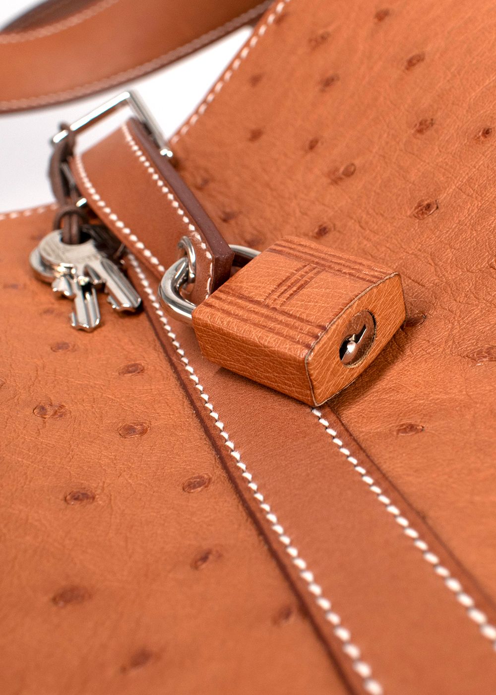 Hermes  Picotin Lock 22 in Gold Ostrich Leather with Palladium Hardware tan 7