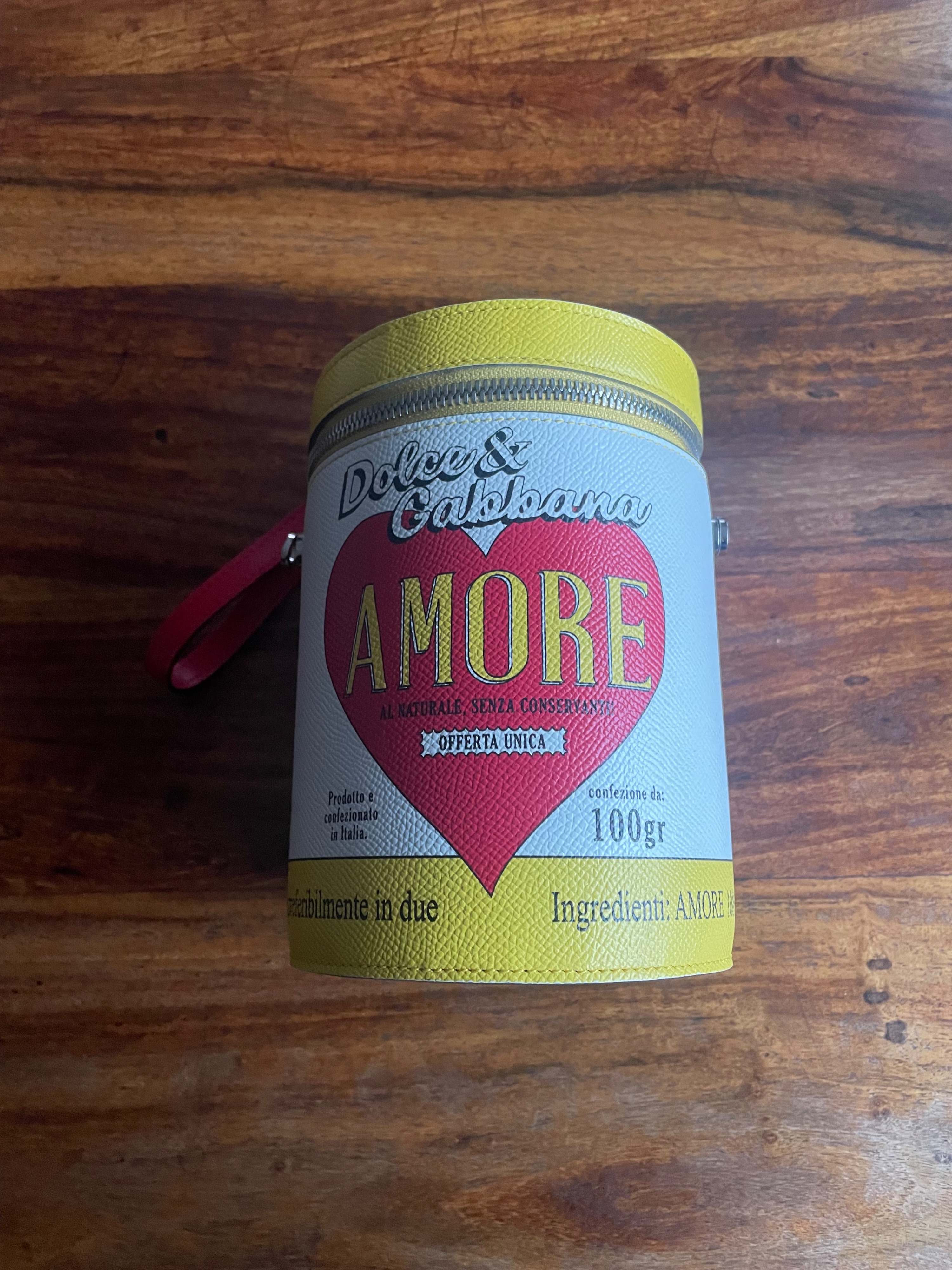 Preowned Dolce & Gabbana Amore Love Tin White leather 4