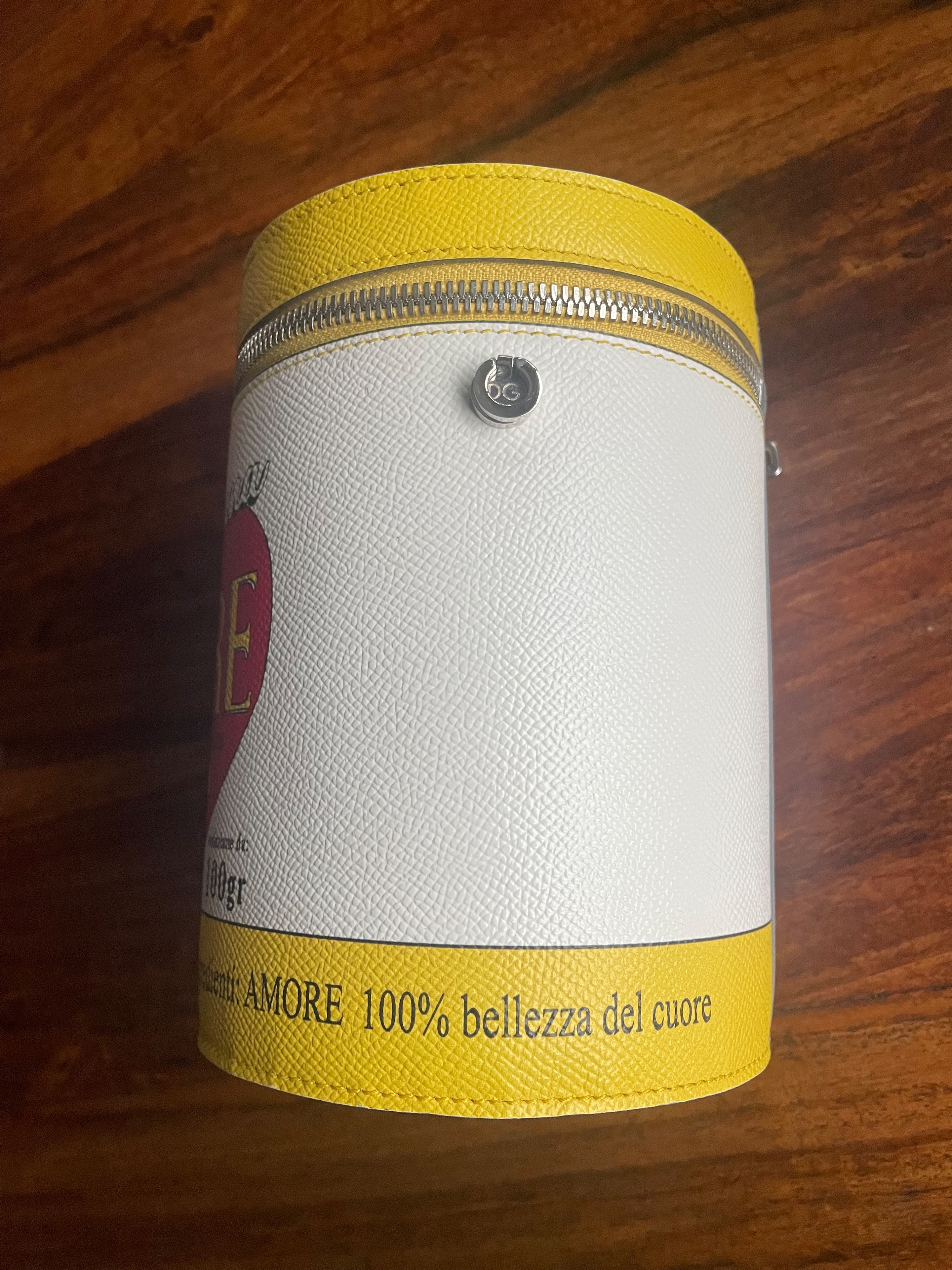 Preowned Dolce & Gabbana Amore Love Tin White leather 6