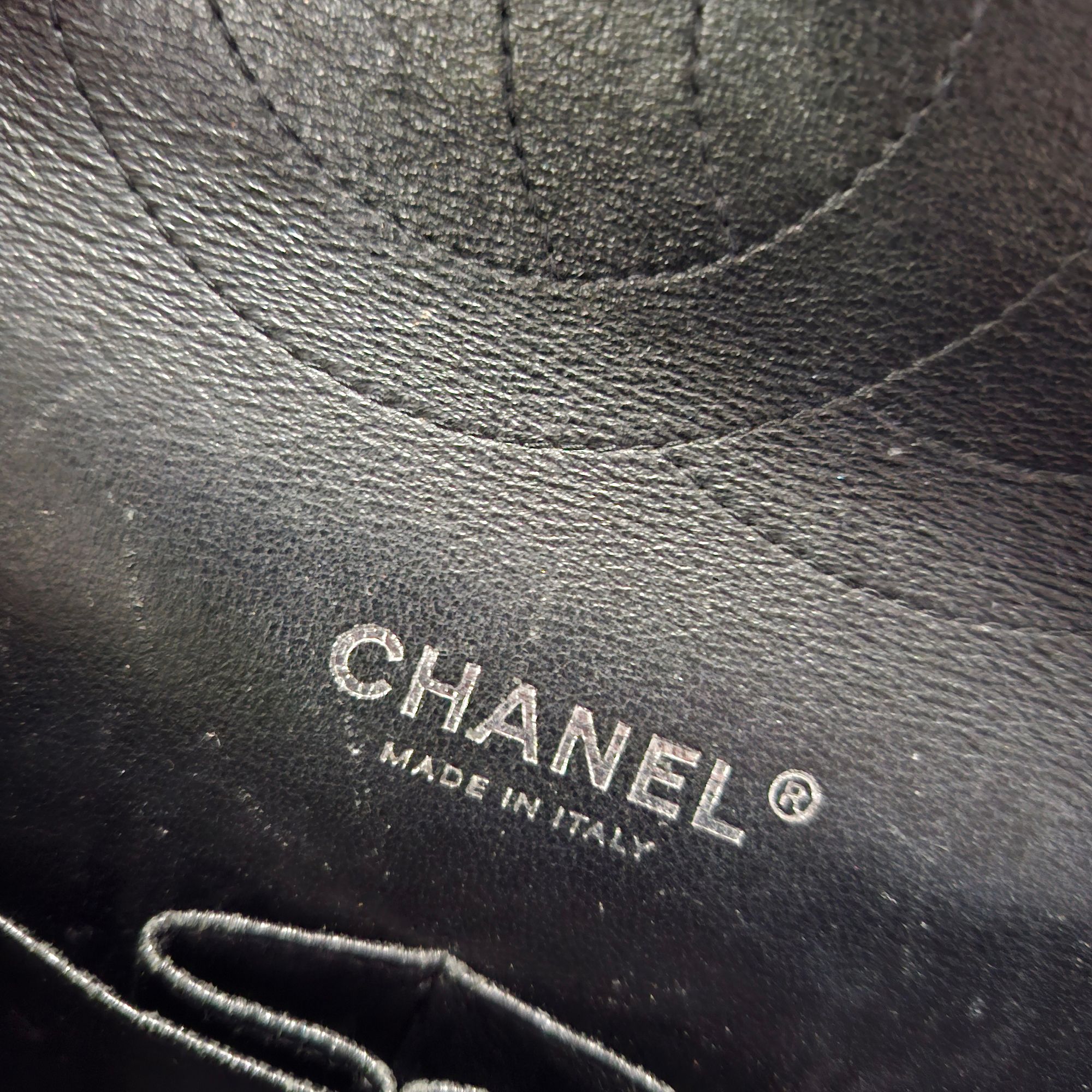Preowned Chanel Black Patent Leather Jumbo Flap Bag leather/patent leather 6