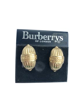 Burberry's Vintage Logo Gold Earrings