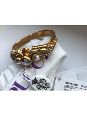 Emilio Pucci Brass & Crystal Bangle