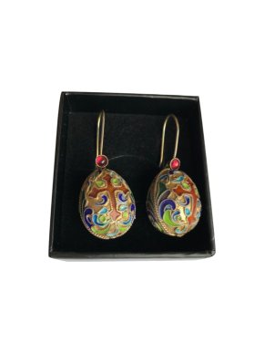 Bespoke Vintage Russian enamel Earrings