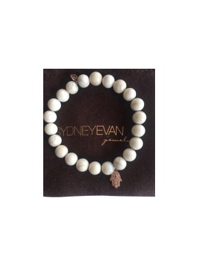 Sydney Evan Howlite, Rose gold, diamond & ruby bracelet