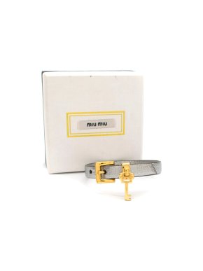 Miu Miu Silver Key Wrap Bracelet