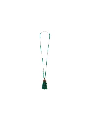 Bespoke Green Beaded Chandelier Drop Necklace