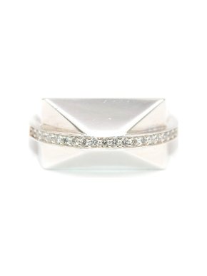 Ruifier Icon Shard Silver and 0.29ct White Diamond Ring