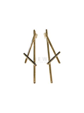 Noritamy Abstract Gold Tone Earrings