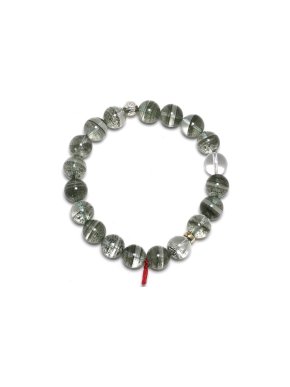 Venusrox Chlorite Phantom Quartz 11.5mm Bead Bracelet