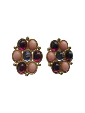 Yves Saint Laurent Vintage Crystal Couture Earrings