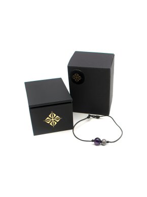 Shamballa Jewels Amethyst & Diamond Star of Shamballa Orb Bracelet