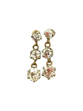 Bespoke Triple Drop Diamond Earrings