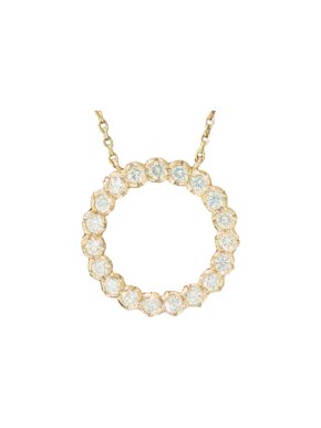 Cred Bespoke Diamond Halo Pendant Necklace