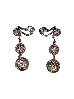 Bespoke Crystal Clip-On Drop Earrings