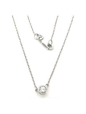 Bespoke Diamond Solitaire Pendant Necklace