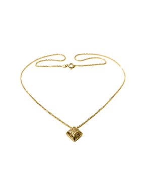 Bespoke Diamond Set Yellow Gold Present Pendant Necklace