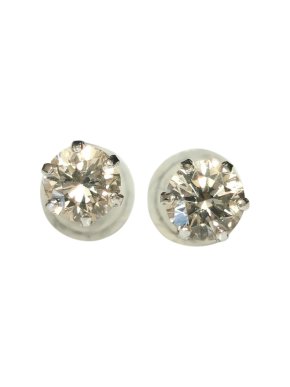 Bespoke Platinum Set Diamond Soliatire Earrings