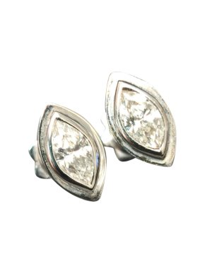 Bespoke White Gold 1.00ct Marquise Diamond Earrings