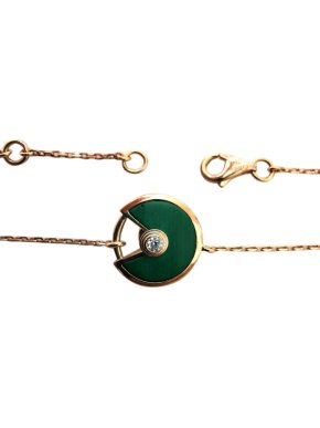 Bespoke rose gold and diamond open work bracelet