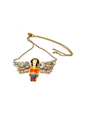 Bijoux De Famille Wonder Woman Crystal Necklace
