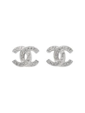 Chanel Crystal CC Earrings