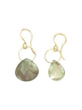 Melissa Joy Manning Labradorite & Prasiolite Drop Earrings