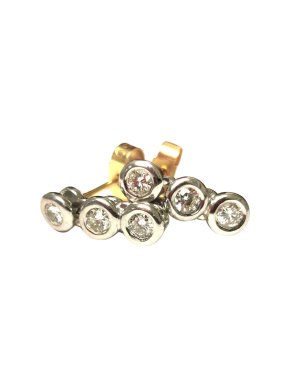 Bespoke 0.84ct Diamond trilogy earrings