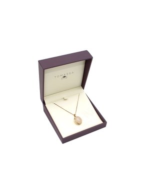 Tomassa Firefly Evenings White Moonstone & Diamond Pendant Necklace