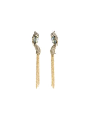 Alexis Bittar Lovebirds Crystal Drop Earrings