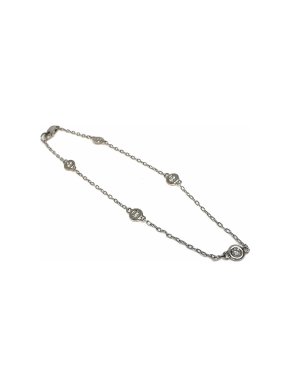 Bespoke Diamond By The Yard White Gold Bracelet