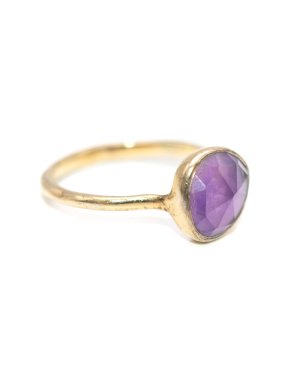 Monica Vinader Gold Plated Amethyst Siren Ring
