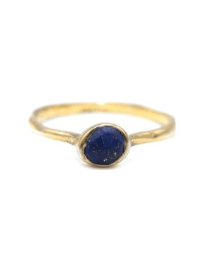 Monica Vinader Gold Plated Lapis Lazuli Siren Ring