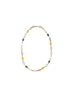 Argento Coloured Multi Gem Stone Silver Necklace