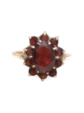 Bespoke 9ct Gold Garnet Vintage Ring