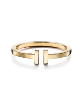 Tiffany & Co Tiffany T 18kt Yellow Gold Square Bracelet